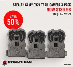 Cabela's STEALTH САМ QV24 TRAIL CAMERA 3-PACK offer