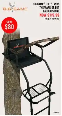 Cabela's BIG GAME TREESTANDS THE WARRIOR DXT BIG GAME LADDER STAND offer