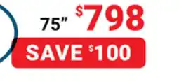 Visions Electronics SAMSUNG 75 Crystal UHD U7900FF 4K Smart TV offer