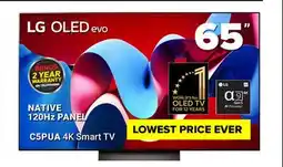 Visions Electronics LG NATIVE 120Hz PANEL C5PUA 4K Smart TV offer