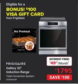Visions Electronics FRIGIDAIRE Gallery 30 Induction Range offer