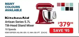 Visions Electronics KitchenAid Artisan Series 5.7L Tilt-Head Stand Mixer offer