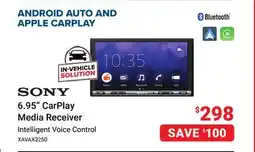 Visions Electronics SONY 6.95 CarPlay Media Receiver offer