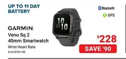 Visions Electronics GARMIN Venu Sq 2 40mm Smartwatch offer