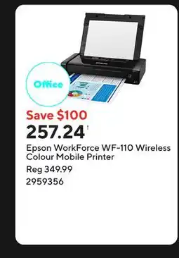 Staples Epson WorkForce WF-110 Wireless Colour Mobile Printer offer