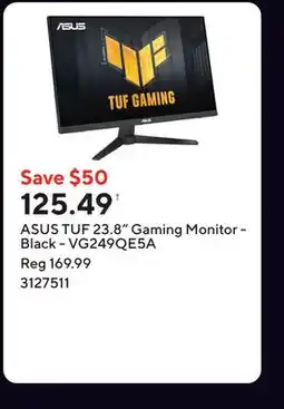 Staples ASUS TUF 23.8 Gaming Monitor - Black - VG249QE5A offer