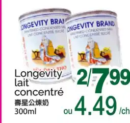 T&T Supermarket LONGEVITY LAIT CONCENTRÉ offer