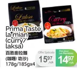 T&T Supermarket PRIMA TASTE LA MIAN, 178G/185GX4 offer