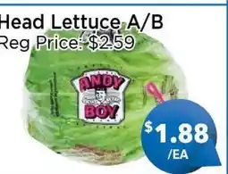 Blue Sky Supermarket Head Lettuce A/B offer
