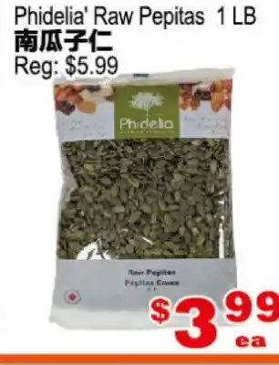 Yuan Ming Supermarket Phidelia' Raw Pepitas offer