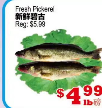 Yuan Ming Supermarket Fresh Pickerel offer