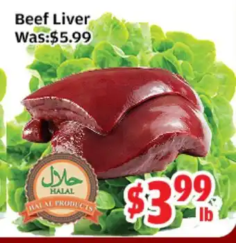 Top Food Supermarket Beef Liver offer