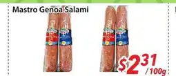 Bestco Food Mart Mastro Genoa Salami offer