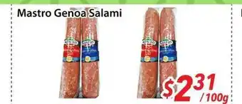 Bestco Food Mart Mastro Genoa Salami offer
