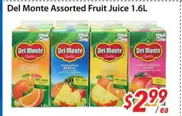 Bestco Food Mart Del Monte Assorted Fruit Juice offer