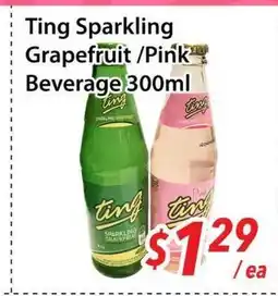 Bestco Food Mart Ting Sparkling Grapefruit / Pink Beverage offer