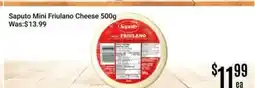 Nations Fresh Foods Saputo Mini Friulano Cheese offer