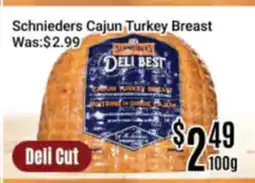 Nations Fresh Foods Schnieders Cajun Turkey Breast offer