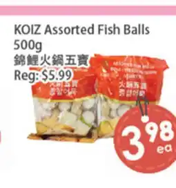 Fresh Palace Supermarket KOIZ Assorted Fish Balls offer