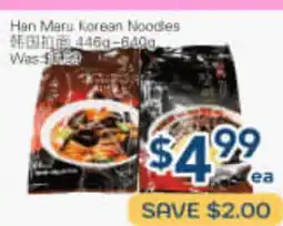 Oceans Fresh Food Market Han Manu Korean Noodles offer