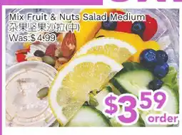 Ample Food Market Mix Fruit & Nuts Salad Medium offer