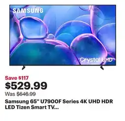 Best Buy Samsung 65 U7900F Series 4K UHD HDR LED Tizen Smart TV (UN65U7900FFXZC) - 2025 offer