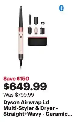 Best Buy Dyson Airwrap i.d Multi-Styler & Dryer - Straight+Wavy - Ceramic Pink/Rose Gold offer
