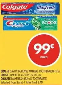 Shoppers Drug Mart Oral-b cavity defense manual toothbrush offer