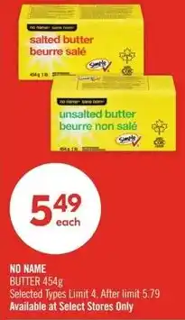 Shoppers Drug Mart No name butter offer
