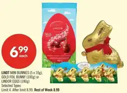 Shoppers Drug Mart Lindt mini bunnies offer
