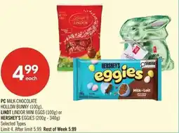 Shoppers Drug Mart PC milk chocolate offer