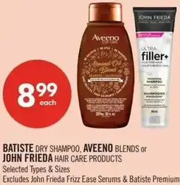 Shoppers Drug Mart Batiste dry shampoo or Aveeno Blends offer