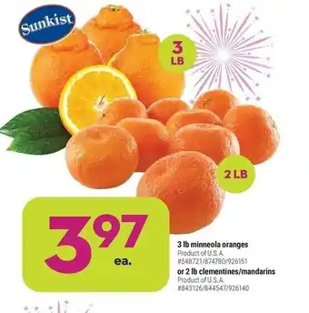 Giant Tiger 3 lb minneola oranges offer