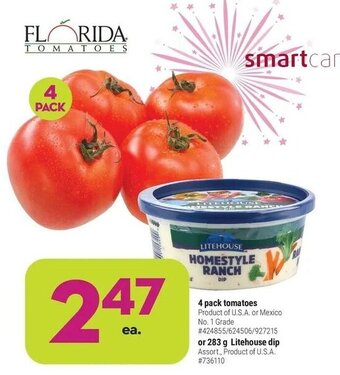 Giant Tiger 4 Pack tomatoes offer