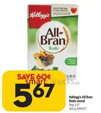 Giant Tiger Kellogg's all bran buds cereal offer