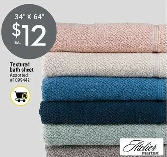 Giant Tiger Textured bath sheet offer