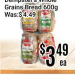 Nations Fresh Foods Dempster's Whole Grains Bread offer