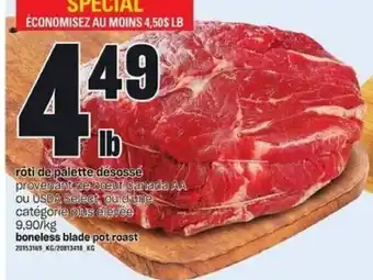 Provigo Boneless blade pot roast offer