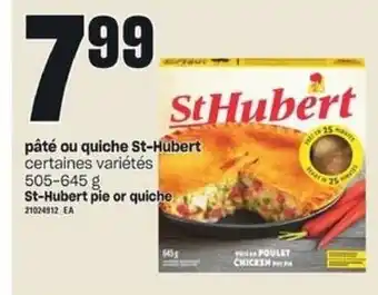 Provigo Pâté Ou Quiche St-Hubert offer