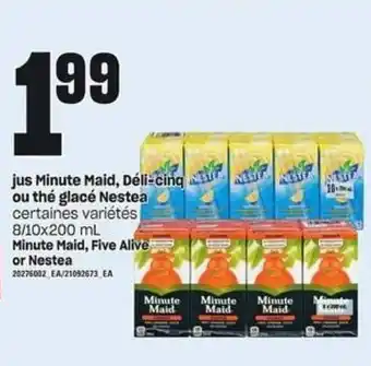 Provigo Jus Minute Maid Déli Cinq offer