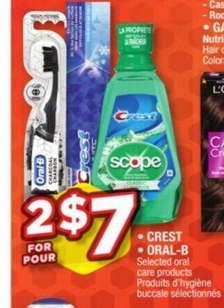 Jean Coutu Crest, Oral-B offer