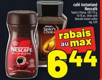 Metro CAFÉ INSTANTANÉ NESCAFÉ | NESCAFÉ INSTANT COFFEE offer