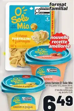 Metro PÂTES FARCIES O' SOLE MIO | O' SOLE MIO STUFFED PASTA offer