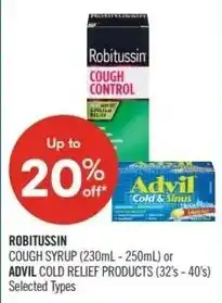 Shoppers Drug Mart Robitussin or advil offer