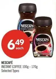 Shoppers Drug Mart Nescafé instant coffee offer