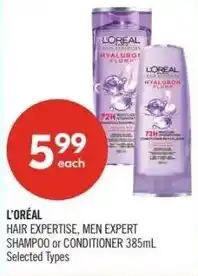 Shoppers Drug Mart L'oréal hair expertise, men expert shampoo or conditioner offer