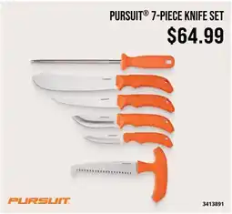 Cabela's PURSUIT 7-PIECE KNIFE SET offer