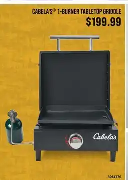 Cabela's CABELA'S 1-BURNER TABLETOP GRIDDLE offer