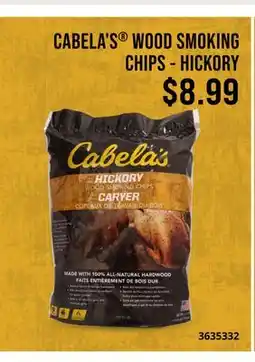 Cabela's CABELA'S WOOD SMOKING CHIPS-HICKORY offer