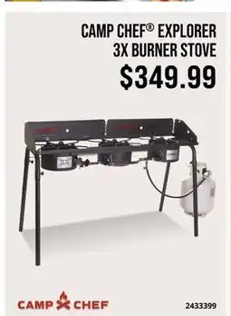Cabela's CAMP CHEF EXPLORER 3X BURNER STOVE offer